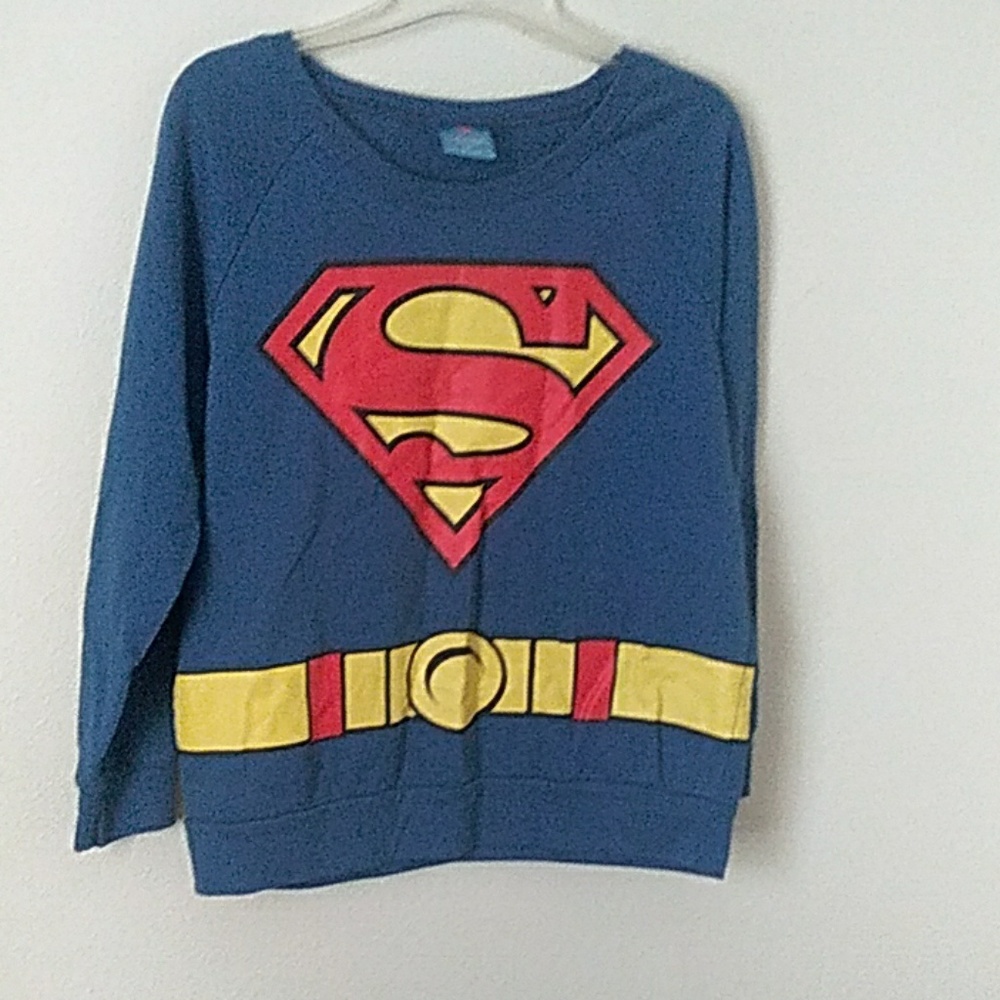Superman blue woman sweatshirt